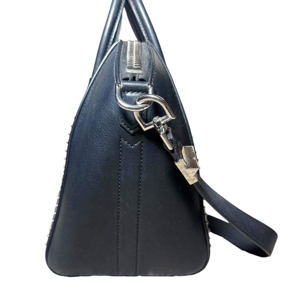 GIVENCHY Black Leather Studded Antigona 2way Small Boston Doctor Bag Satchel - Picture 3 of 13